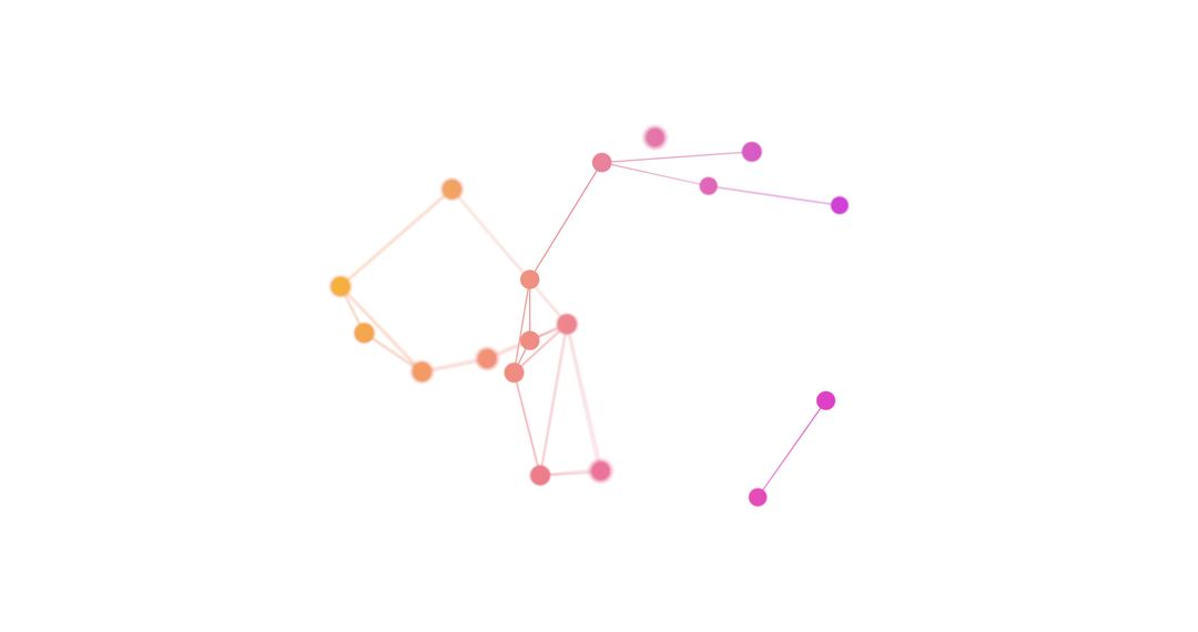Futuristic Network Connections with Gradient Lines