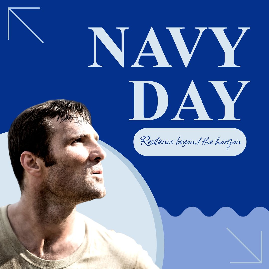Navy Day Commemoration with Focused Individual