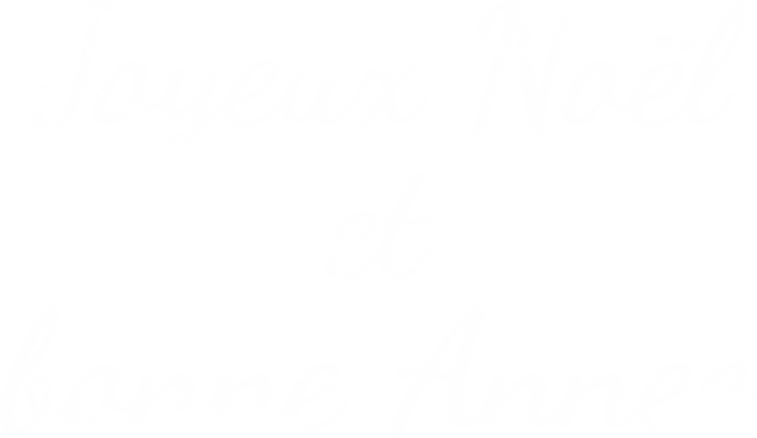 Joyous Christmas and New Year Text on Transparent Background