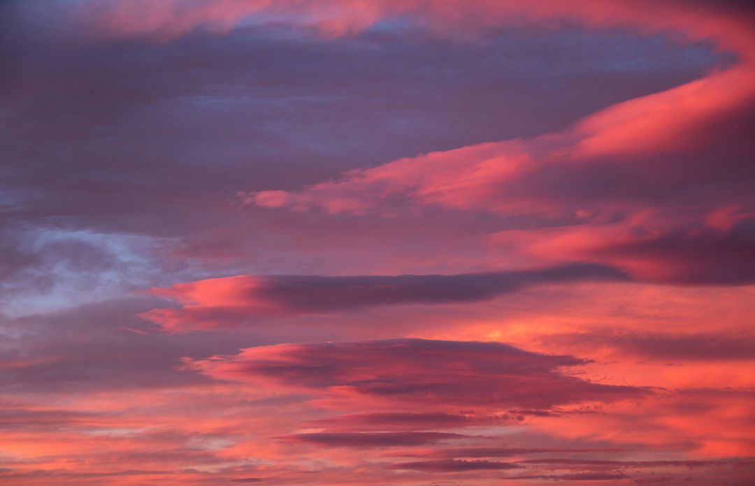Vibrant Pink and Purple Sunset Sky with Dramatic Clouds - Free Images, Stock Photos and Pictures on Pikwizard.com