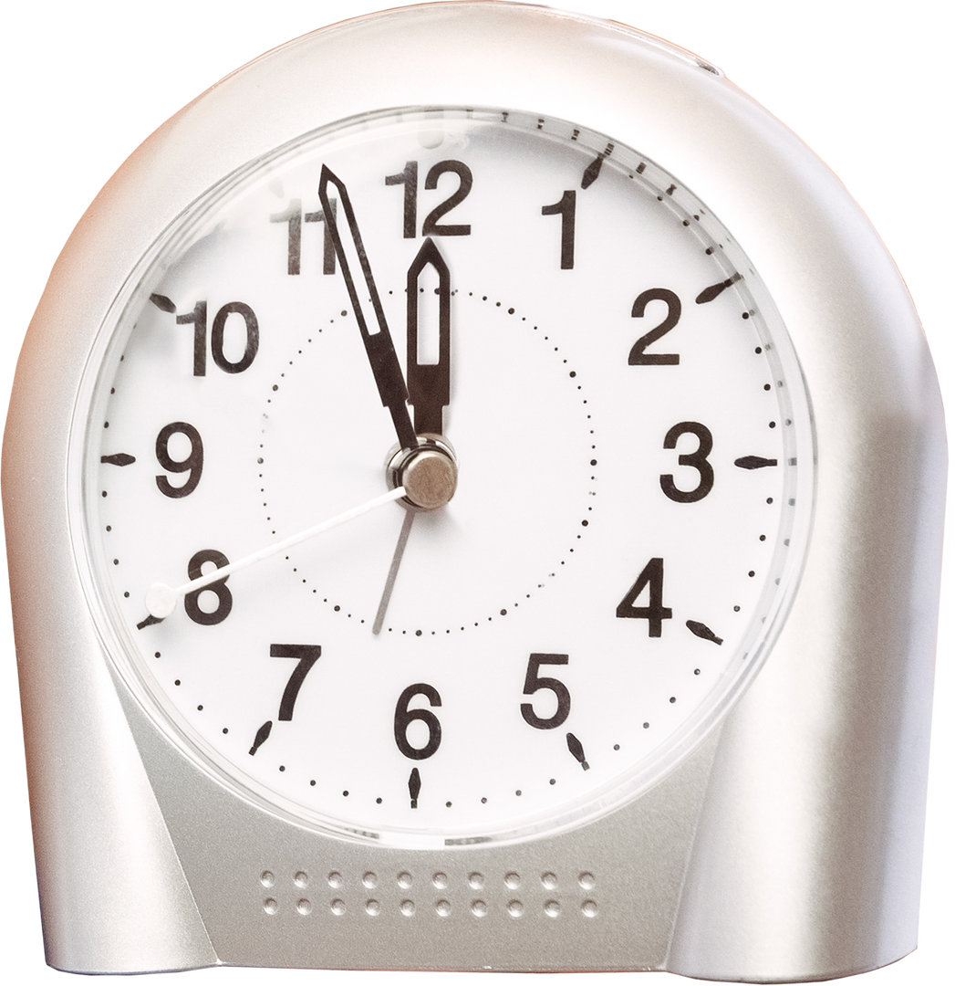 White Analog Clock on Transparent Background Conceptual Design - Download Free Stock Images Pikwizard.com