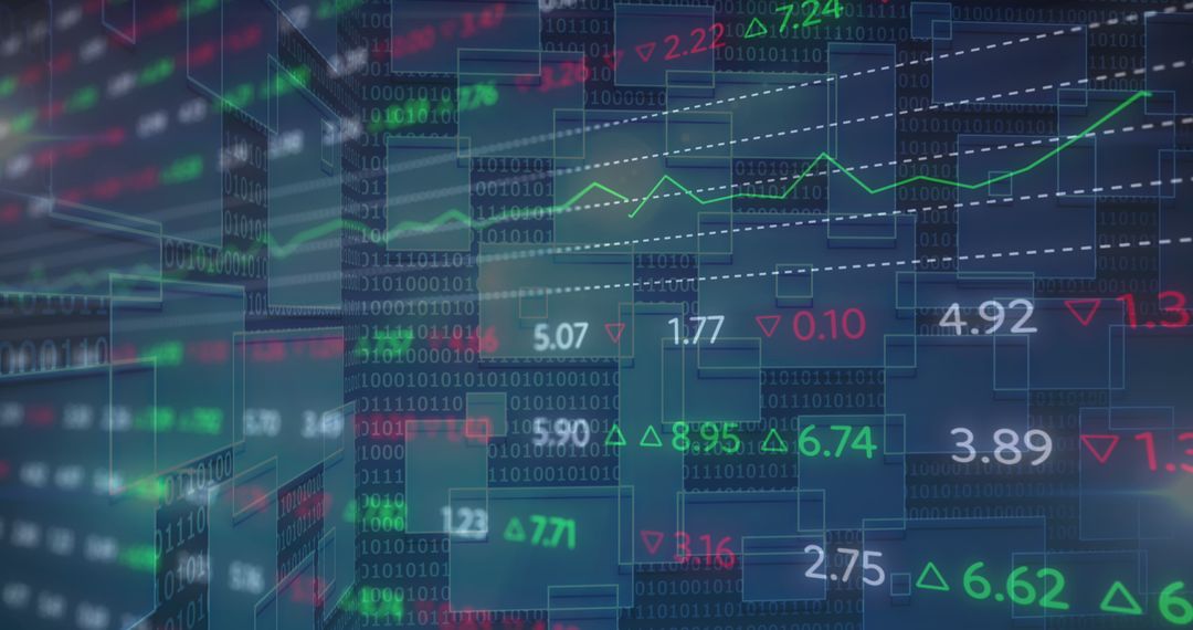 Dynamic Financial Data with Rising Stock Market Trends