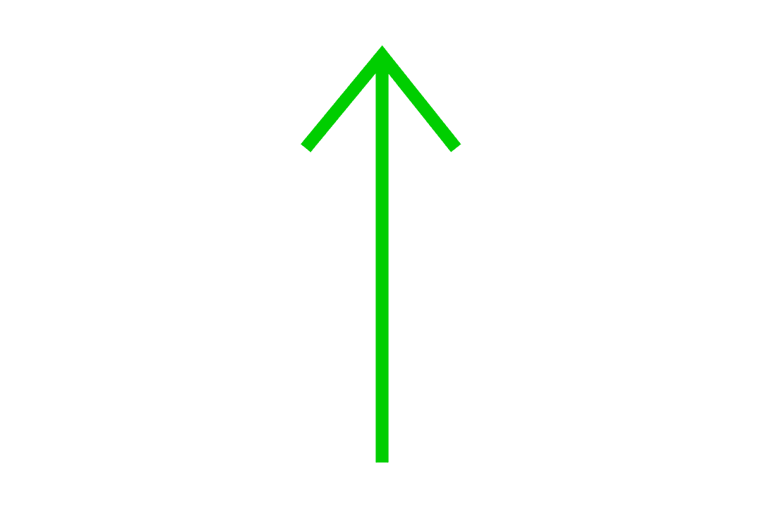 Simple Green Arrow on Transparent Background for Direction Concepts - Download Free Stock Images Pikwizard.com
