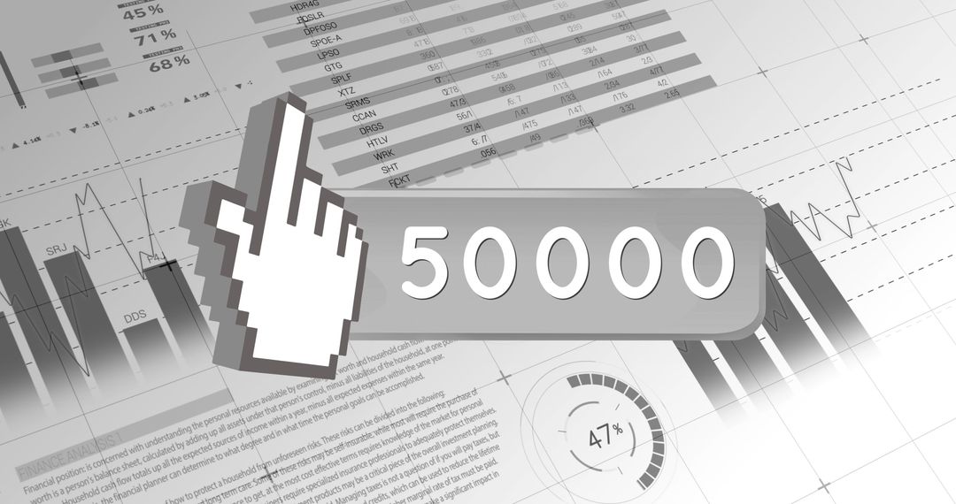 Digital Growth and Data Analytics Iconography