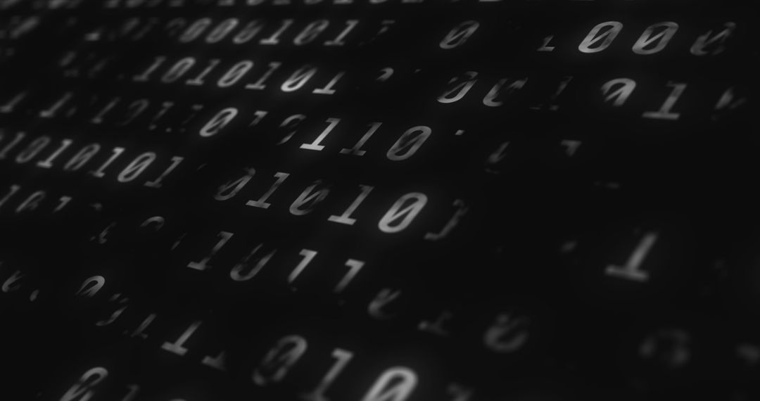 Binary Code Digital Display Visualization Background