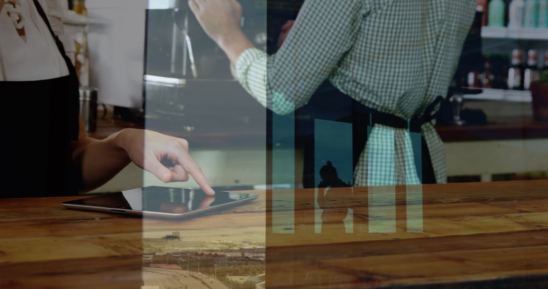 Creative Blend of Office and Cafeteria Reflections