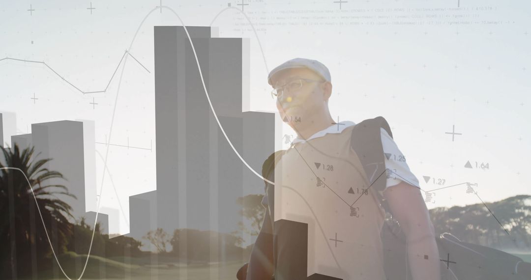 Mature Analyst Exploring Analytics in Urban Environment