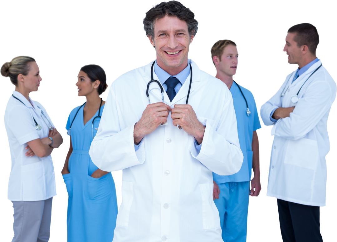 Transparent Group of Doctors Standing and Talking Health Care Concept - Download Free Stock Images Pikwizard.com