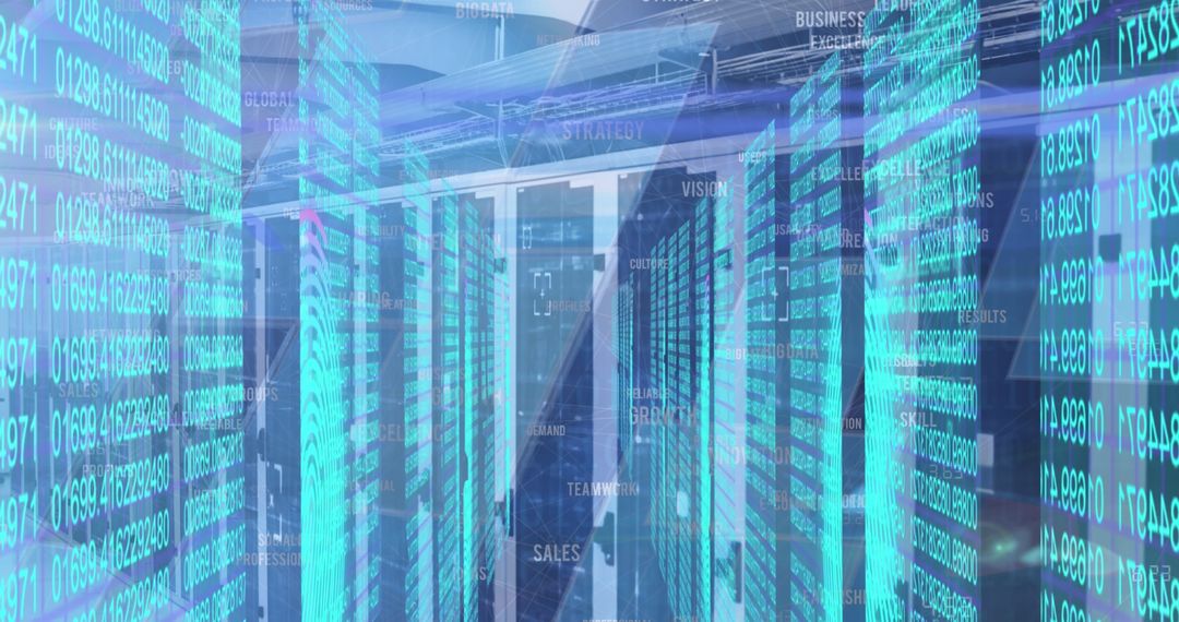 Digital Data Processing Over Visualized Server Room