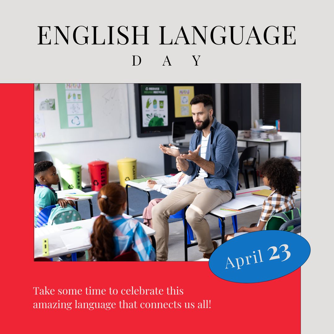 International English Language Day with Engaged Classroom Scene