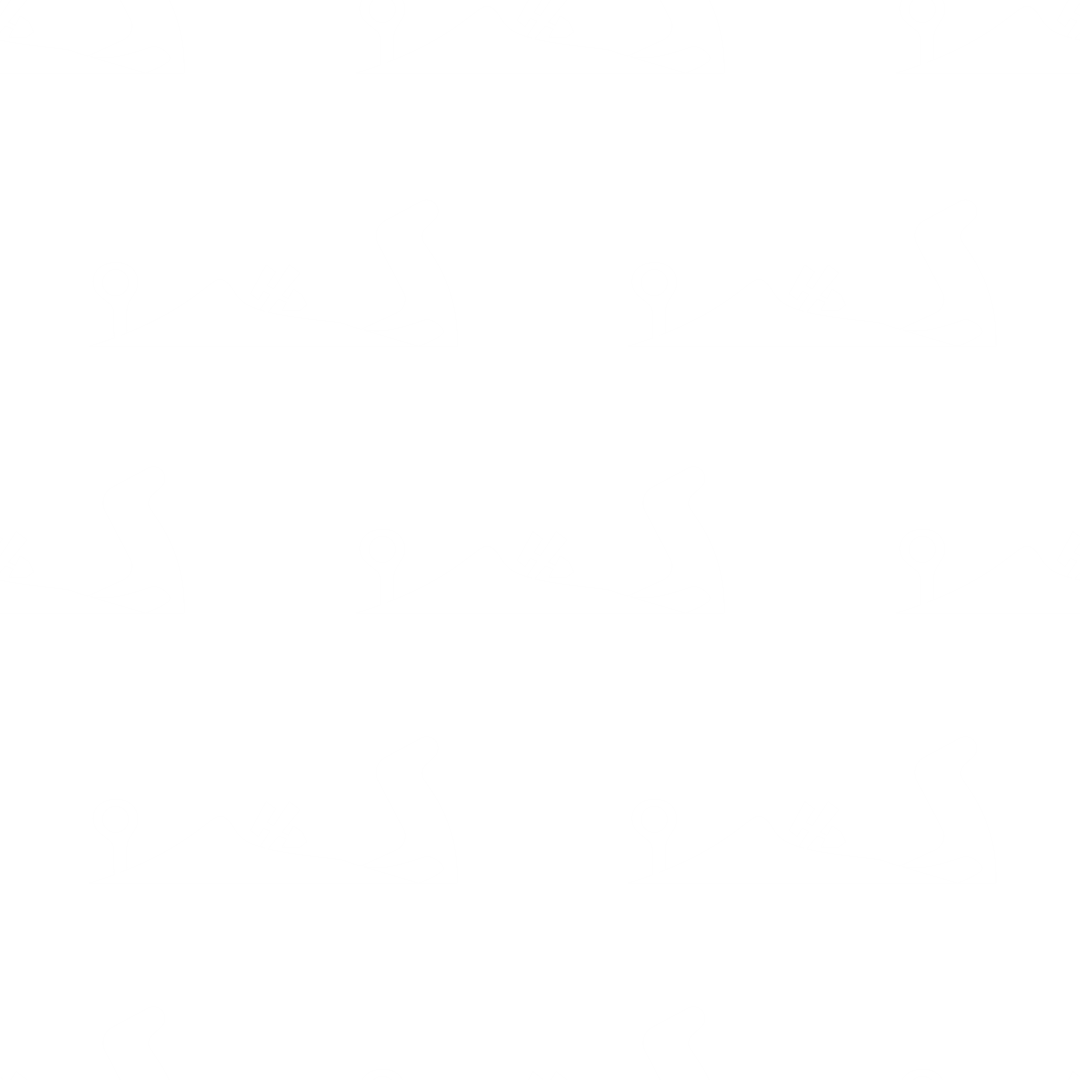 Seamless Transparent Silhouette of Work Tools on Black Background