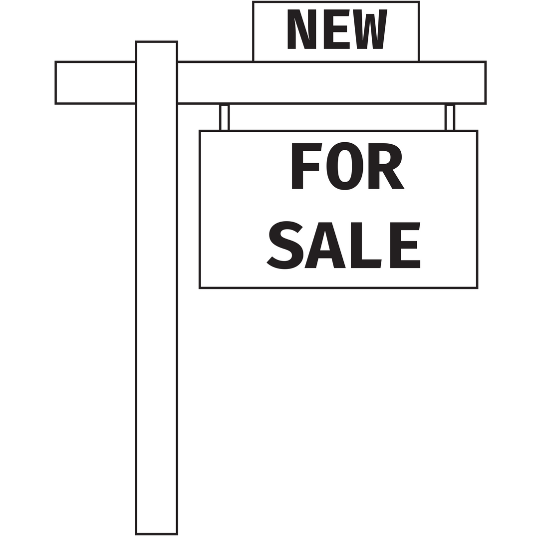 For Sale Sign on Transparent Background Indicating New Property Availability - Download Free Stock Images Pikwizard.com