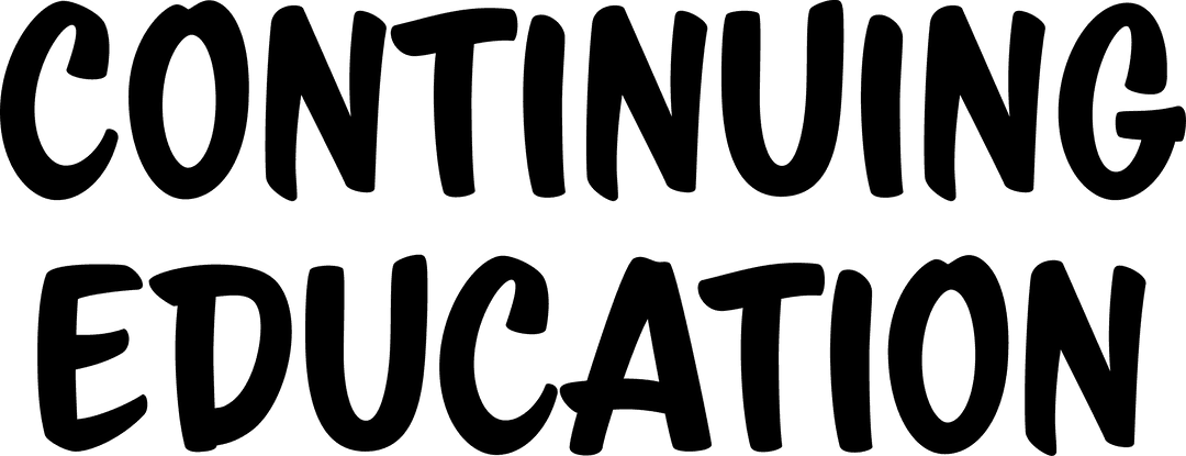 Transparent Continuing Education Banner Concept