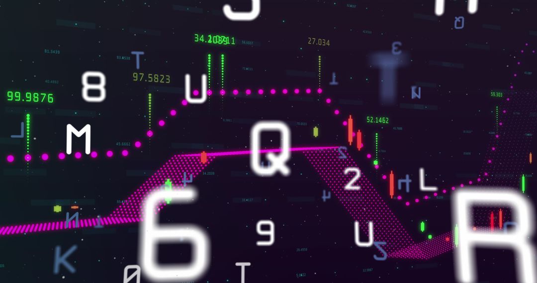 Abstract Financial Data Visualization in Digital Interfaces