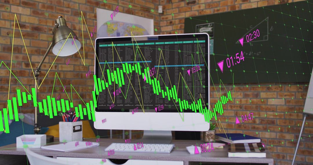 Dynamic Abstract Data Flow in Modern Loft Office Setting