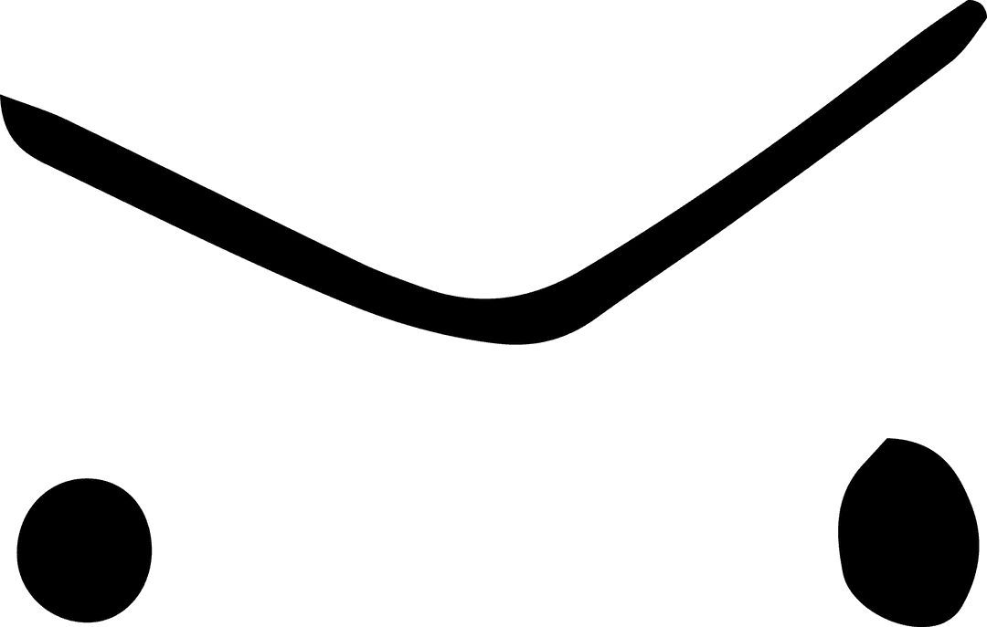 Upside Down Sad Face Transparent Vector Illustration