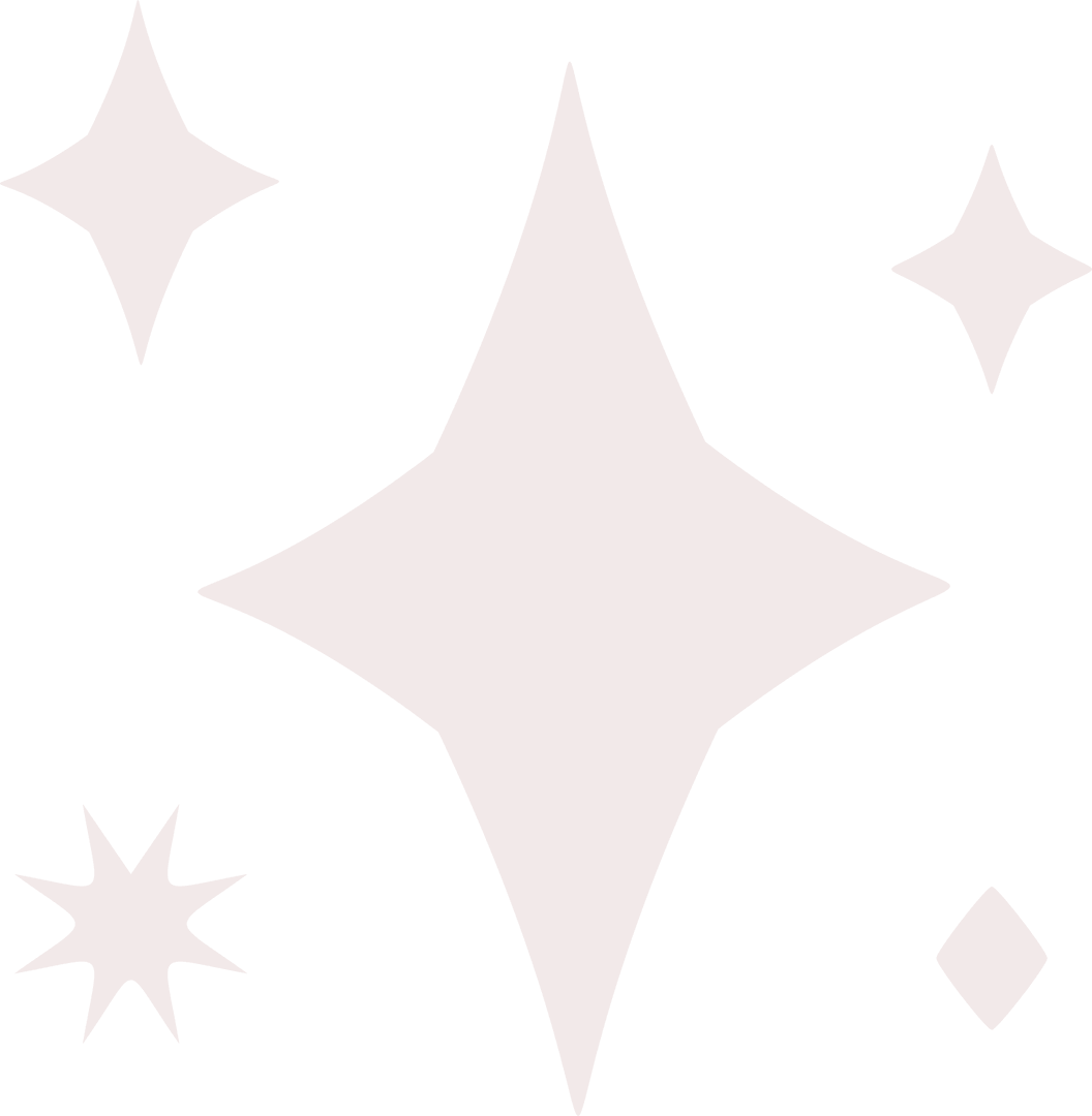 Pale Pink Geometric Sparkles on Transparent Canvas