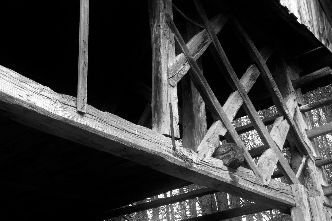 Black and white bw wooden structure - Free Images, Stock Photos and Pictures on Pikwizard.com