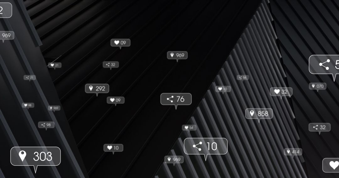 Digital Social Media Interaction Over Urban Landscape