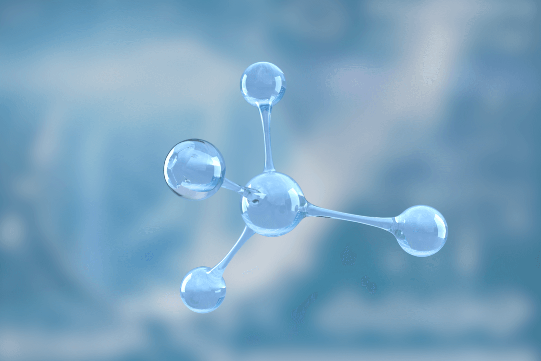 Transparent Molecular Structure PNG Illustration for Science Concepts