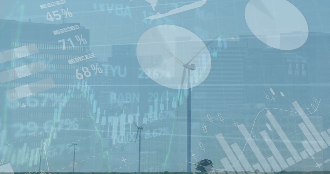Sustainable Energy Challenges Visualized with Financial Data Overlay