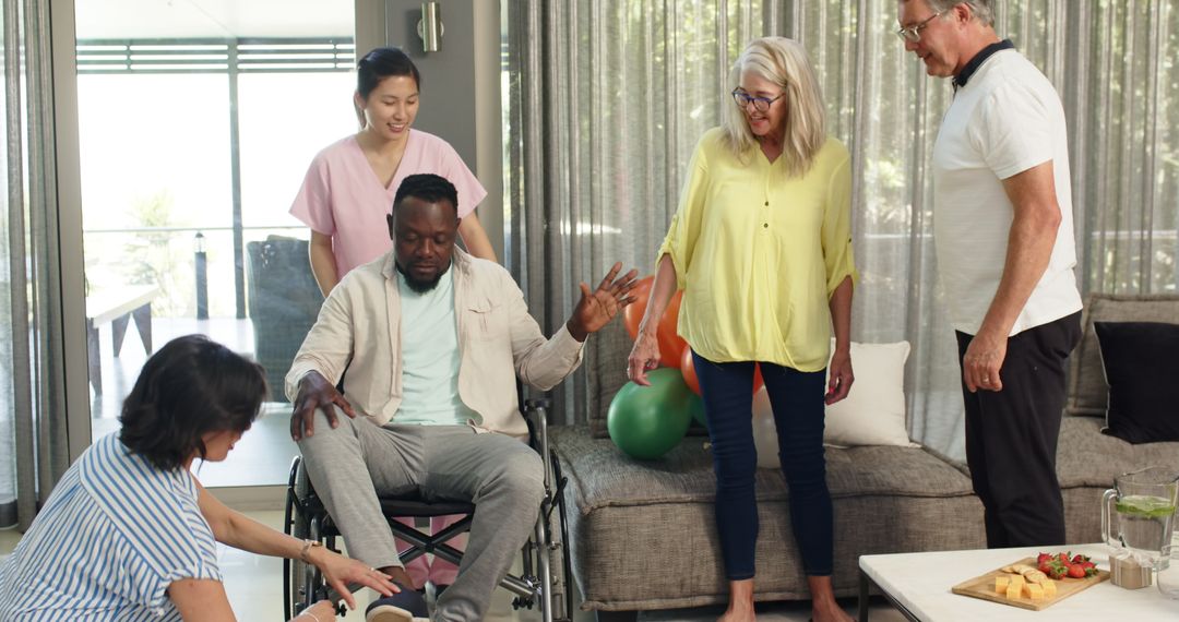 Diverse Healthcare Team with New Physiotherapy Patient