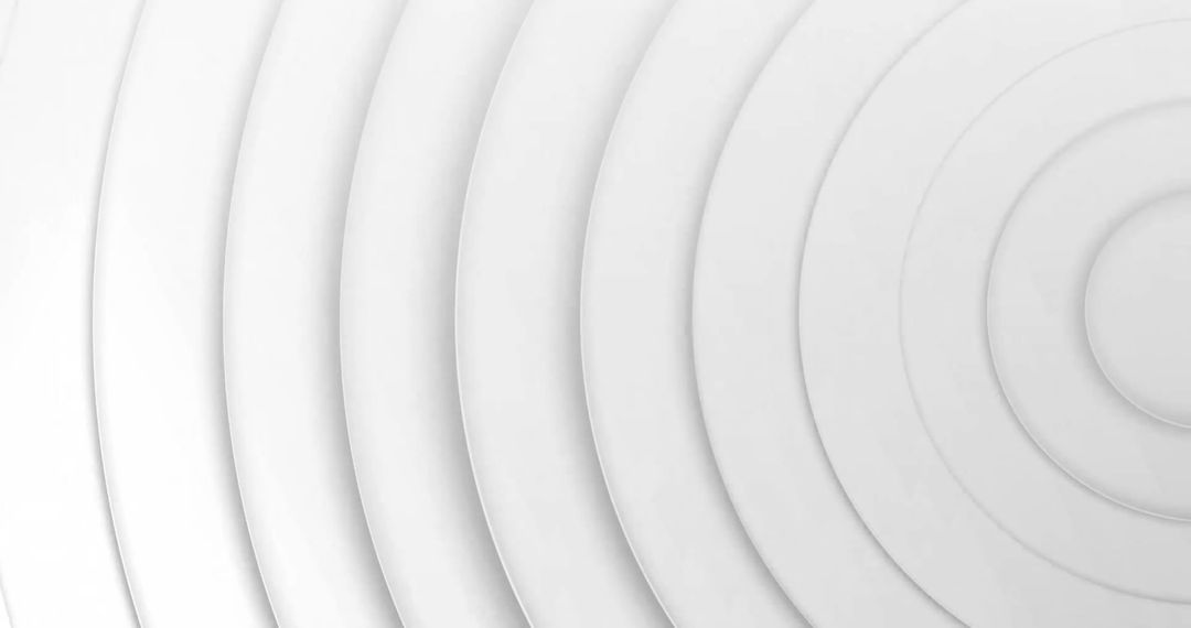Abstract White Circular Layers Geometric Background