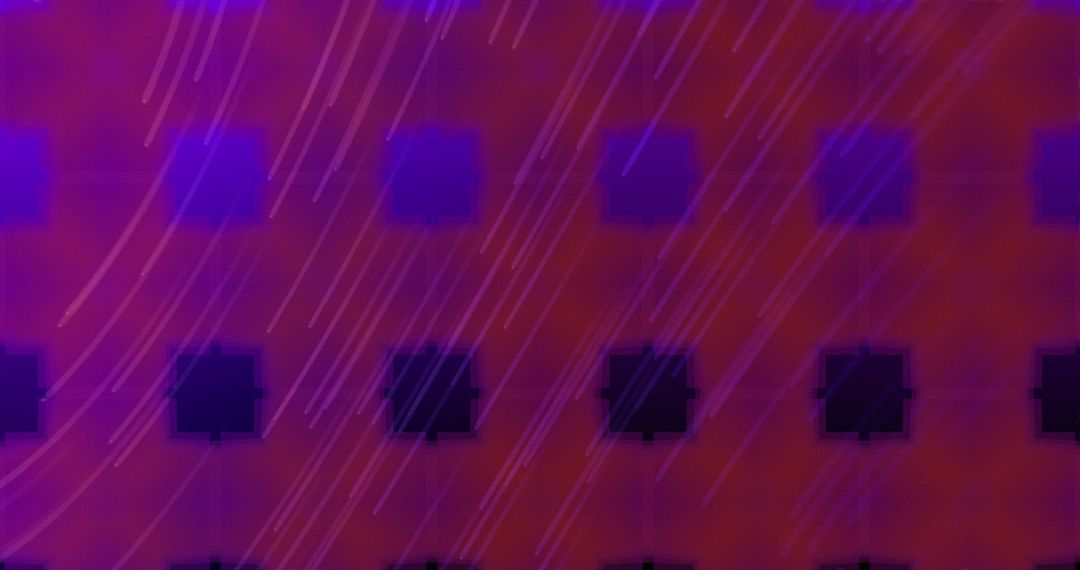 Dynamic Light Trails Over Digital Interface with Moving Shapes