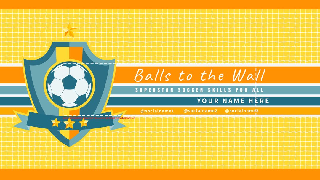 Vibrant Soccer Skills Training Banner Design