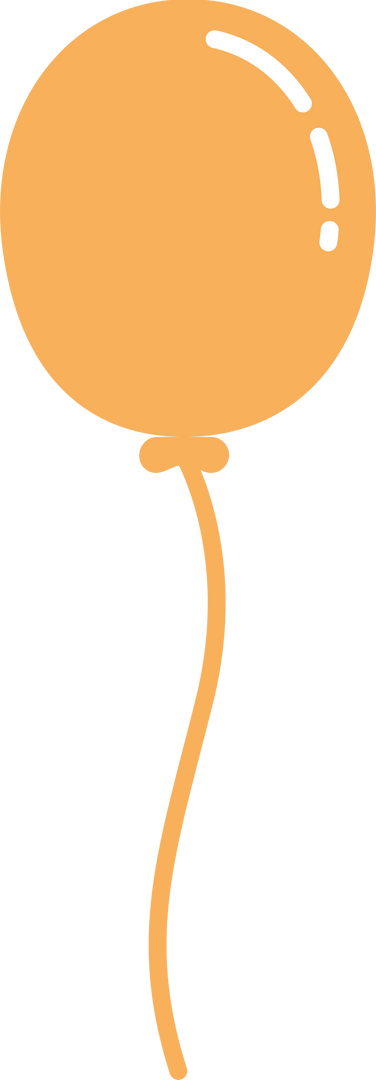 Orange Party Balloon Transparent Background Isolated Vector Illustration - Download Free Stock Images Pikwizard.com