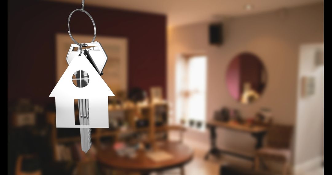House-Shaped Keychain Symbolizing New Home Opportunities