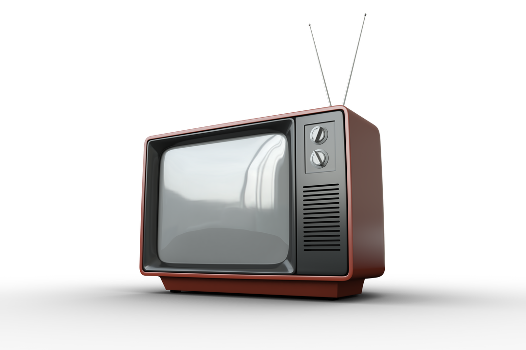 Retro TV Illustration on Transparent Background, Vintage Entertainment Device - Download Free Stock Images Pikwizard.com