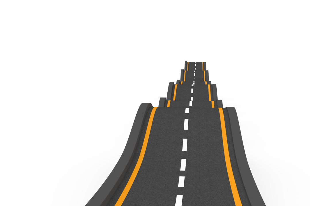 Digital Transparent PNG Illustration of Bumpy Road Isolated - Download Free Stock Images Pikwizard.com