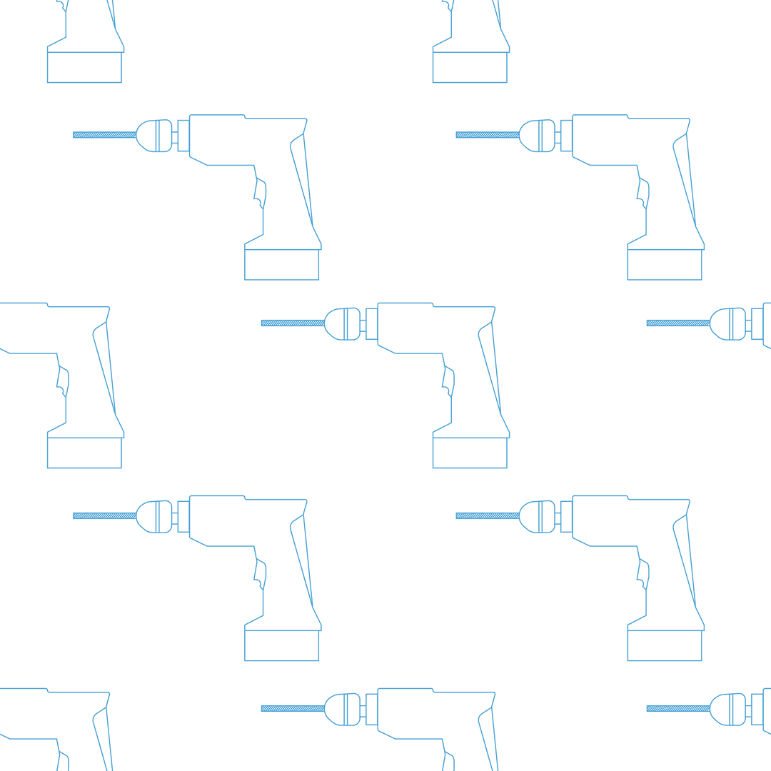Repeating Drill Pattern Illustration on Transparent Background