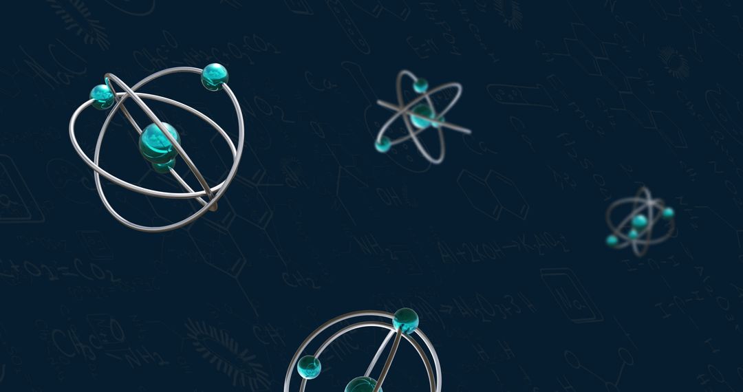 Virtual Atoms Illustrating Digital Data Processing Concepts