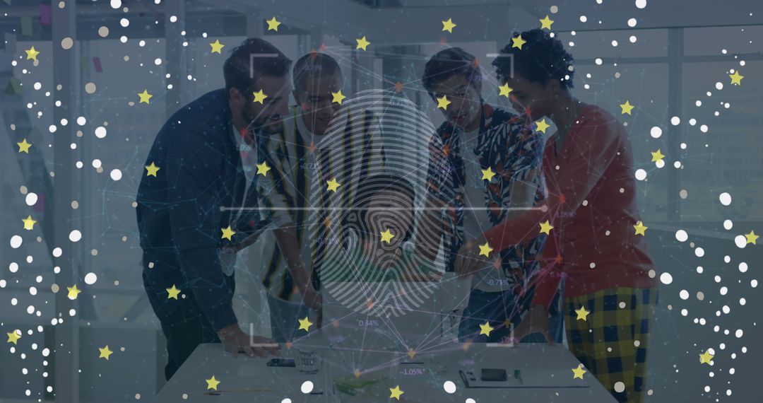 Digital Overlay of Data Scanning and Analysis on Diverse Business Team