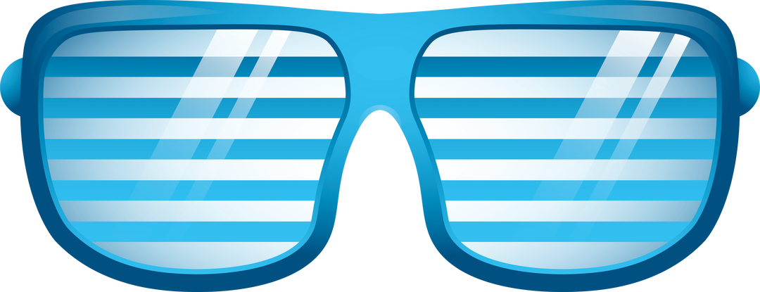 Blue Striped Sunglasses Vector on Transparent Background - Download Free Stock Images Pikwizard.com