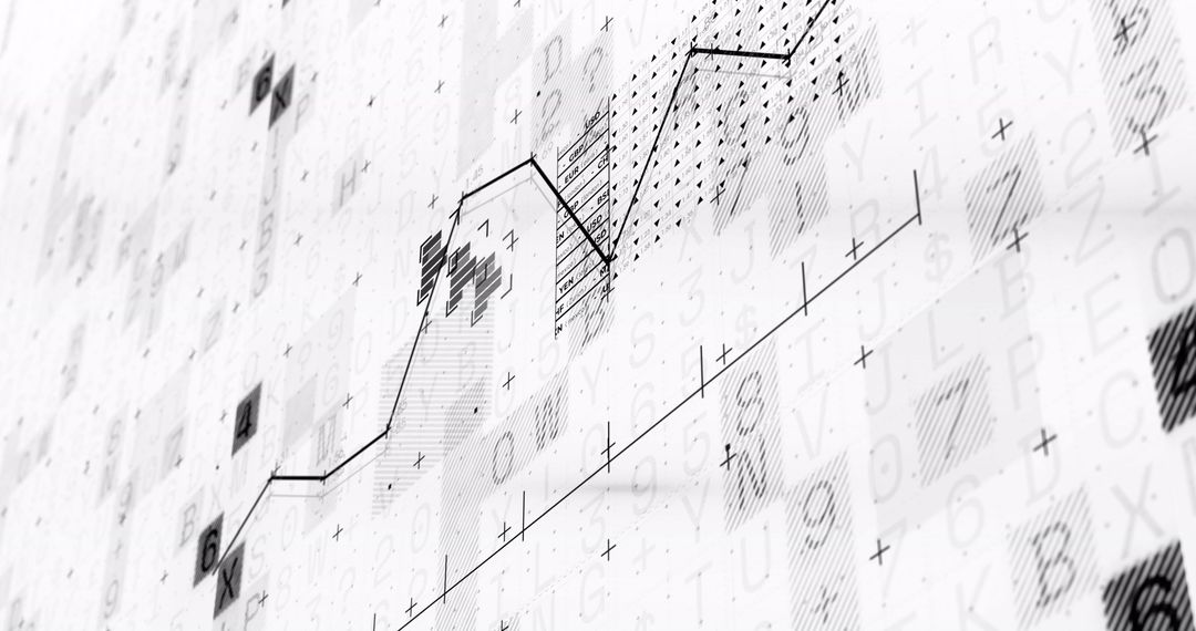 Abstract Financial Data Visualization Background