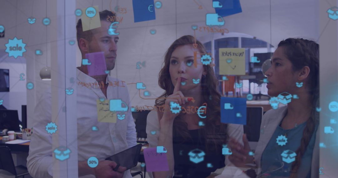 Colleagues Collaborating on Innovative Business Strategy