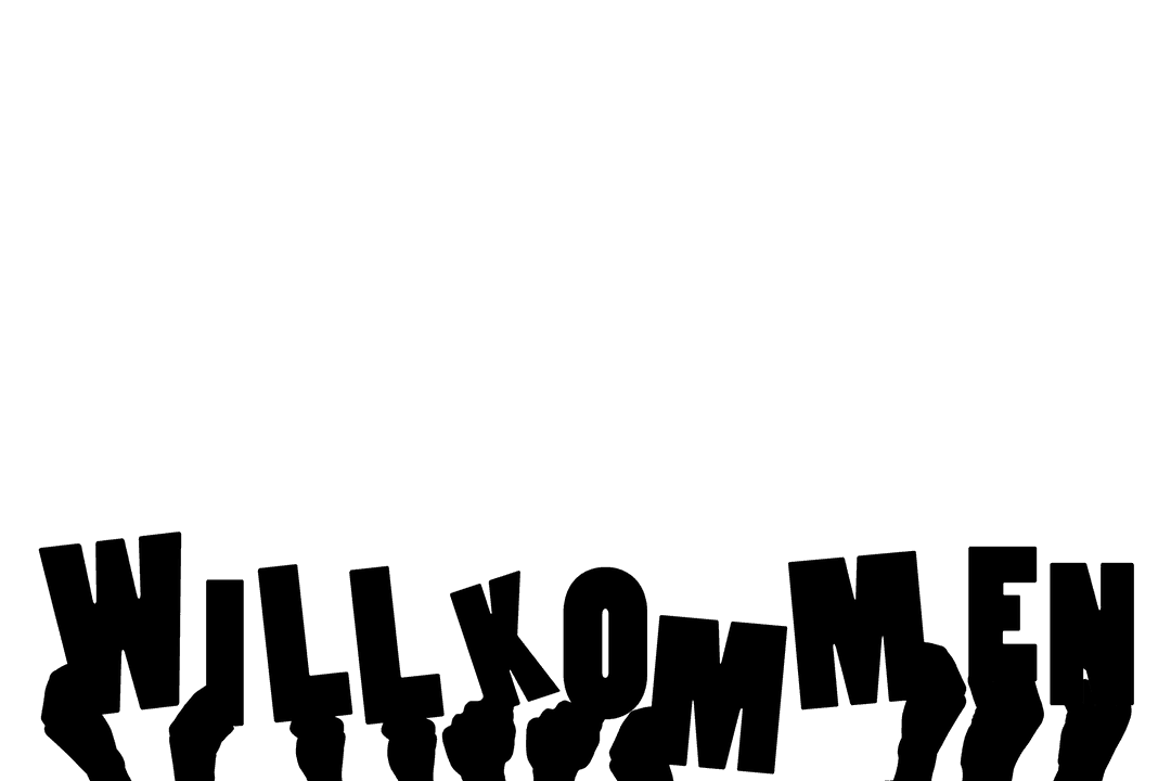 Welcoming Hands Illustration with Text on Transparent Background