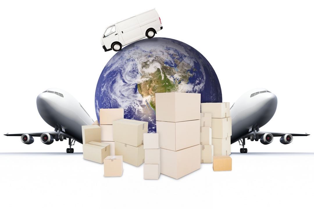 Transparent Background Global Logistics Composition Illustration - Download Free Stock Images Pikwizard.com