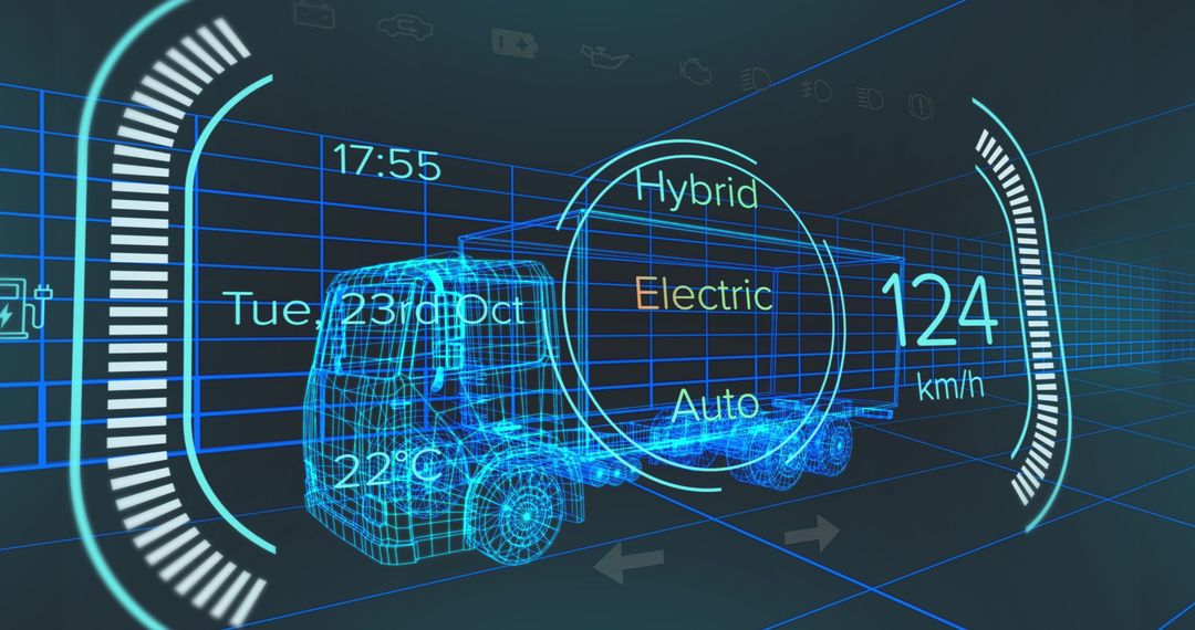 Futuristic Digital Truck Display Concept