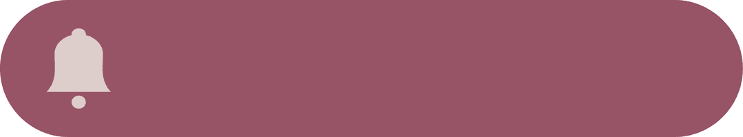 Burgundy Pill Button with Cream Bell Icon over Transparent Background