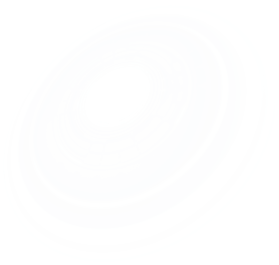 Abstract White Circular Digital Shape on Transparent Background