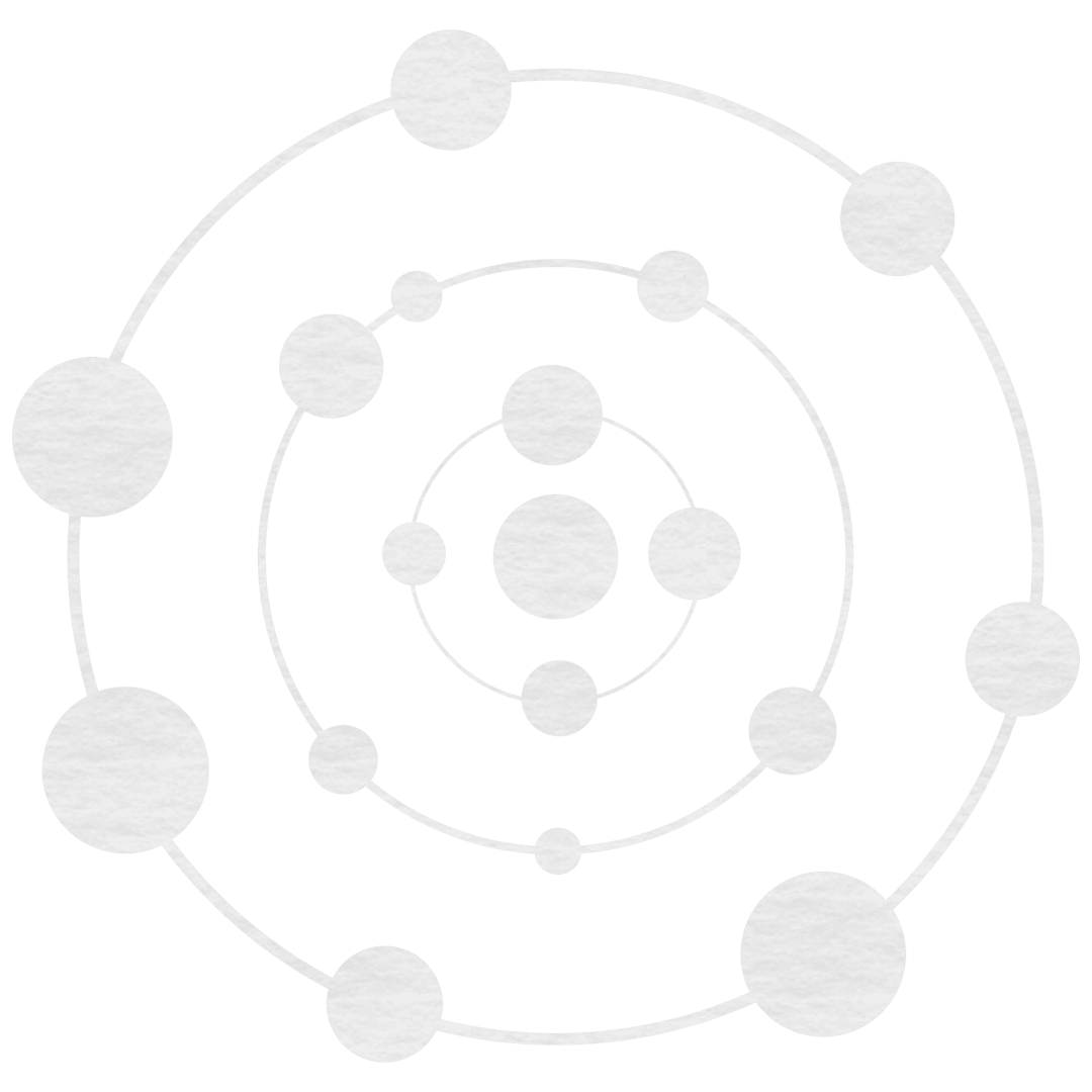 Transparent Concentric Ring Network Illustration
