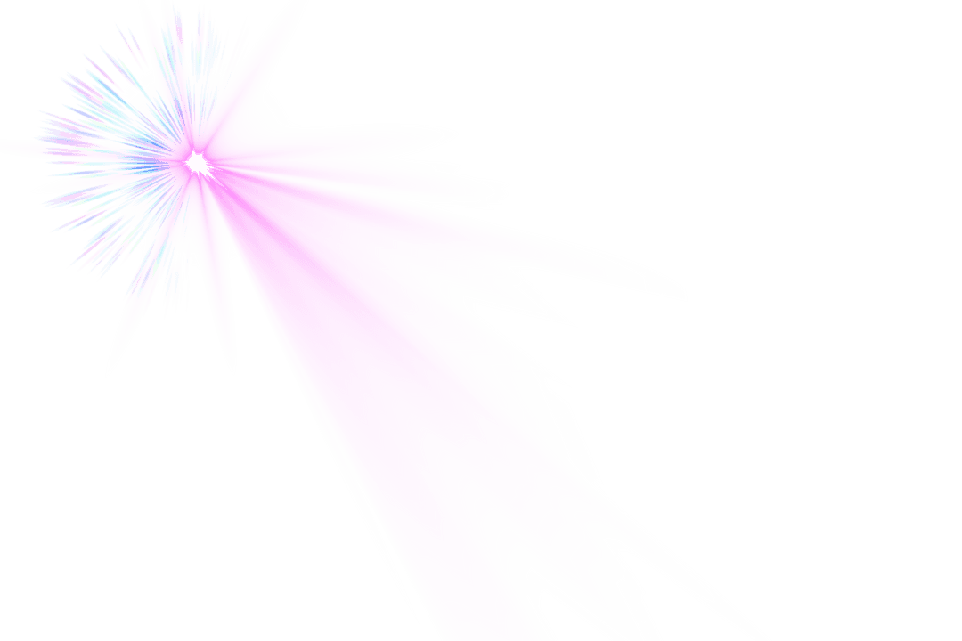 Vibrant Starburst Effect on Transparent Background
