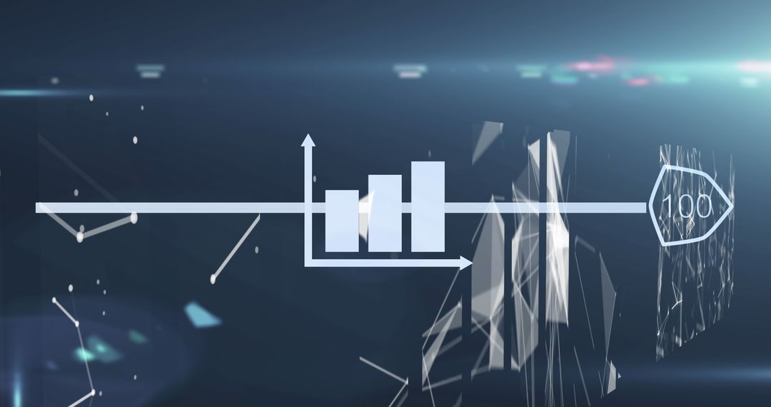 Futuristic data processing network concept with graphs
