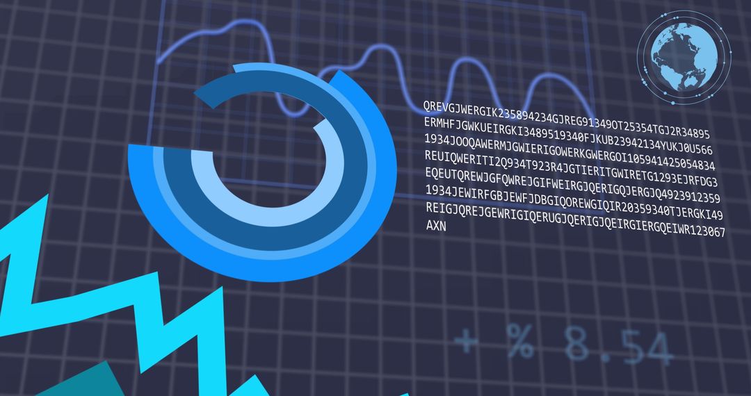 Futuristic Holographic Financial Data Analysis on Dark Interface