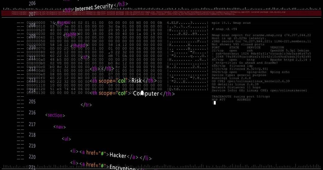 Digital Security Interface with Encryption Code and Data - Free Images, Stock Photos and Pictures on Pikwizard.com