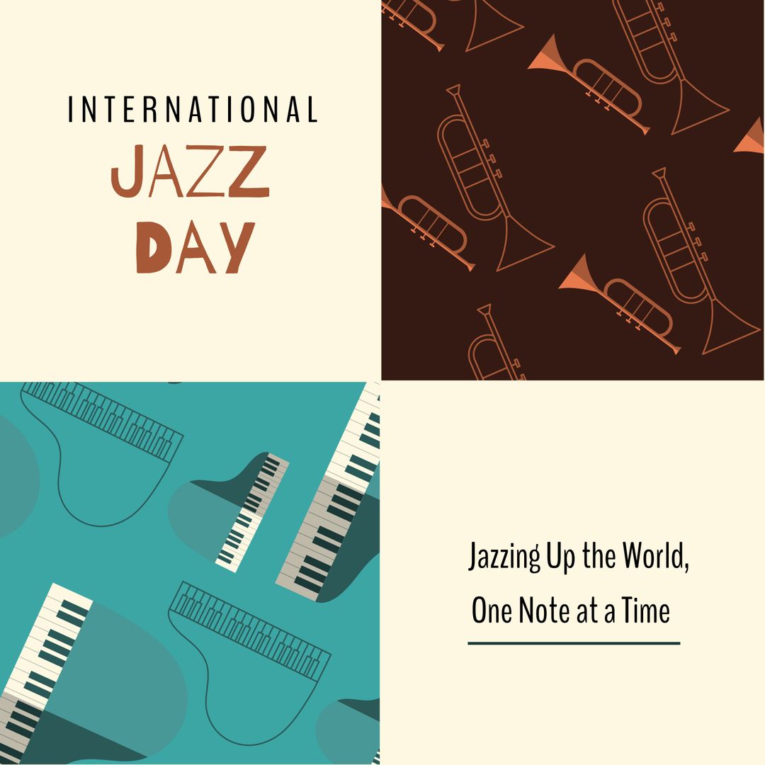 International Jazz Day Celebration with Musical Instruments